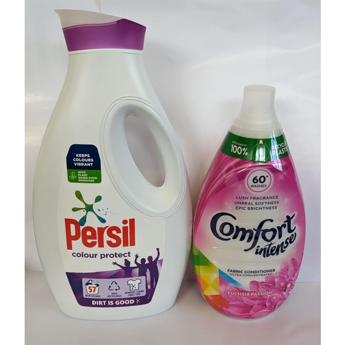 Soft Drinks, Confectionery, Food, Household, Wholesaler, Supplier,  Residual, Clearance lines, Sort Date, Excess Stock, Sell by Date, Surplus  Persil Colour Protect 57 Washes & Comfort Intense Fuchsia Passion 60 Washes  Bundle Soft