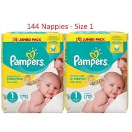 Pampers size 1 hot sale nappies jumbo pack