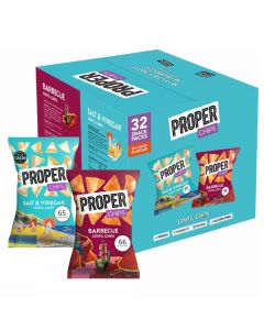 Proper Chips Lentil 2 Flavours Multipack 14g x 32