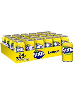 Fanta Lemon Multipack Cans 330ml x 24