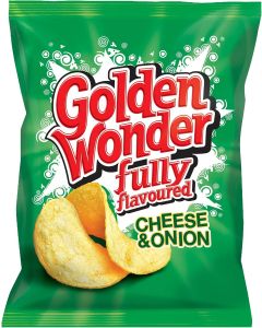 Golden Wonder Cheese and Onion Crisps 32.5g x 32