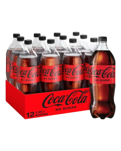 Wholesale Supplier Coca Cola Zero Sugar 1.25L x 12 Best Before 31/08/2024