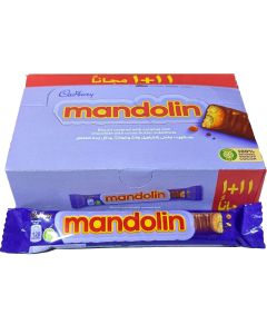 Wholesale Supplier Cadbury Mandolin Caramel Chocolate Biscuit Bars 25g x 12