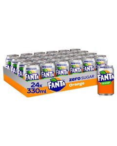 Wholesale Supplier Fanta Orange Zero Sugar Multi-Pack 330ml x 24