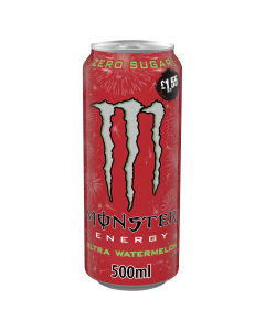 Wholesale Supplier Monster Ultra Watermelon Energy Drink PMP 500ml x 12