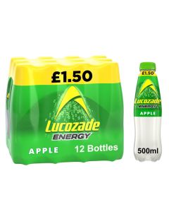 Lucozade Energy Apple Blast PMP 500ml x 12