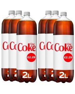 Wholesale Supplier Diet Coke Bottle PMP 2L x 6 Best Before 31/10/2024