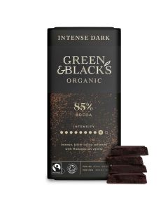 Wholesale Supplier Green & Black's Organic 85% Dark Chocolate Bar 90g x 15