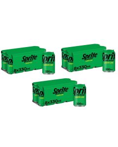 Wholesale Supplier Sprite Zero Sugar (3 x8pk) 330ML x 24