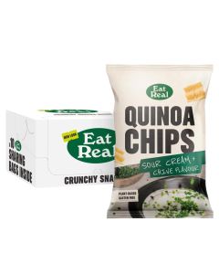 Eat Real Quinoa Sour Cream & Chive 80g x 10