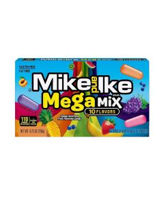 Mike and Ike Mega Mix 10 Flavors Candy Box 120g - Pack of 12