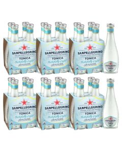 Sanpellegrino Tonica Light Glass Bottles (4x6pk) 200ml x 24 Best Before 10/2024