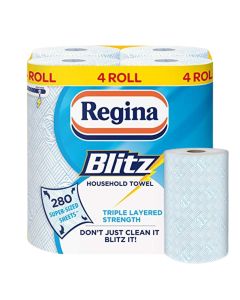 Regina Blitz Household Towel 3-Ply - Pack of 4