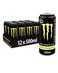 Monster Reserve White Pineapple PMP 500ml x 12 Best Before 31/05/2025