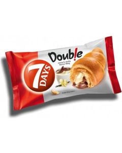 7 Days Double Croissant with Cocoa & Vanilla Cream Filling 92g x 20
