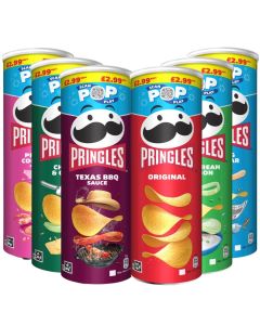 Pringles Crisps Variety Pack PM 165g x 6