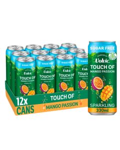 Volvic Touch of Mango Passion Sparkling Sugar Free Water 330ml x 12