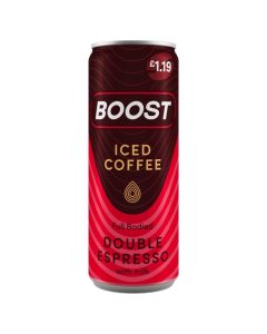 Wholesale Supplier Boost Iced Coffee Double Espresso PM 250ml x 12