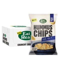 Eat Real Hummus Chips Sea Salt 135g x 10