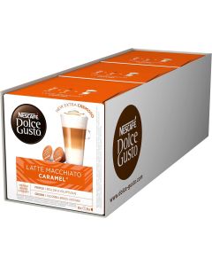 Nescafé Dolce Gusto Caramel Latte Macchiato Coffee 145g x 3 x 16 (48 Pods)