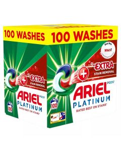 Wholesale Supplier Ariel Platinum Plus Extra Stain Removal Pods, 100 Pods