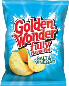 Golden Wonder Salt and Vinegar Crisps 32.5g x 32 Best Before 2/11/2024