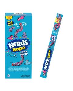 Very Berry Nerds Rope , Sweet & Crunchy Outside Soft & Chewy Inside Candy (26g) - Pack of 24