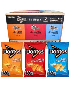 Doritos Corn Chips Variety Box 180g x 7