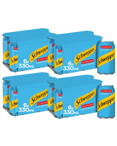 Schweppes Slimline Lemonade (4x6pk) 330ml x 24 Best Before 31/12/2024