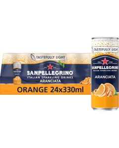 Wholesale Supplier SanPellegrino Orange Can 330ml x 24