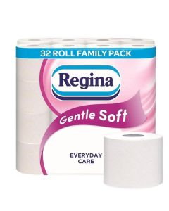 Wholesale Supplier Regina Gentle Soft 3-Ply Tissue Roll - Pack of 32