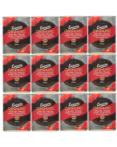 Epicure Organic Peeled Plum Tomatoes 400g x12 Best Before Aug,2024