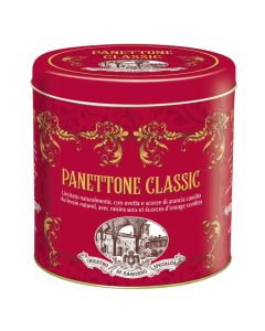 Italian Lazzaroni Panettone Classic Cake In A Tin 1Kg