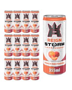 Wholesale Supplier Reign Storm Clean Energy Peach Nectarine 355ml x 12