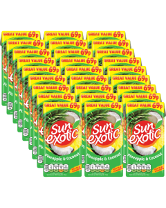 Wholesale Supplier Sun Exotic Pineapple & Coconut 288ml x 27 PM69p