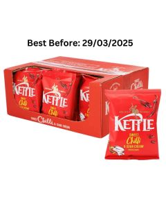 Kettle Sweet Chilli & Sour Cream Potato Chips 40g x 18 Best Before 29/03/2025